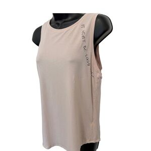 CALIA By Carrie Underwood Fitted Rose Tank Pink Size Small